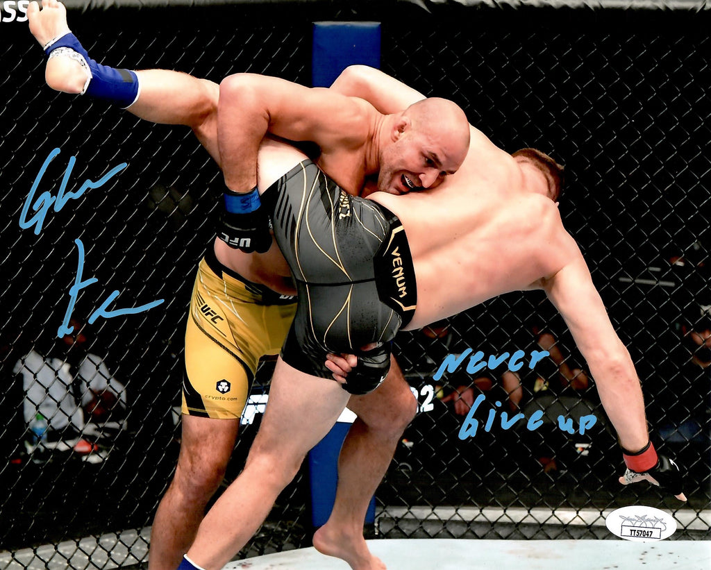 Glover Teixeira autographed signed inscribed 8x10 photo UFC JSA Jan Blachowicz