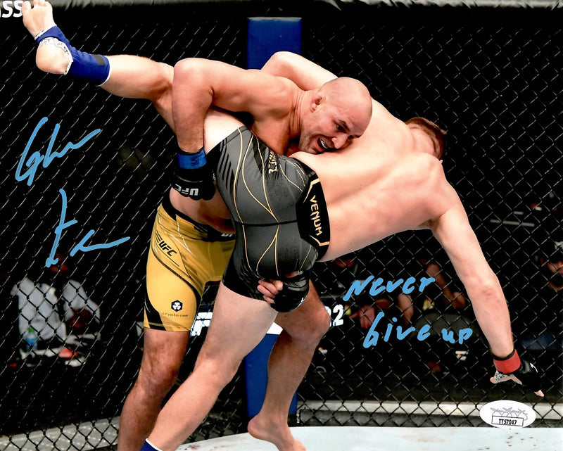 Glover Teixeira autographed signed inscribed 8x10 photo UFC JSA Jan Blachowicz