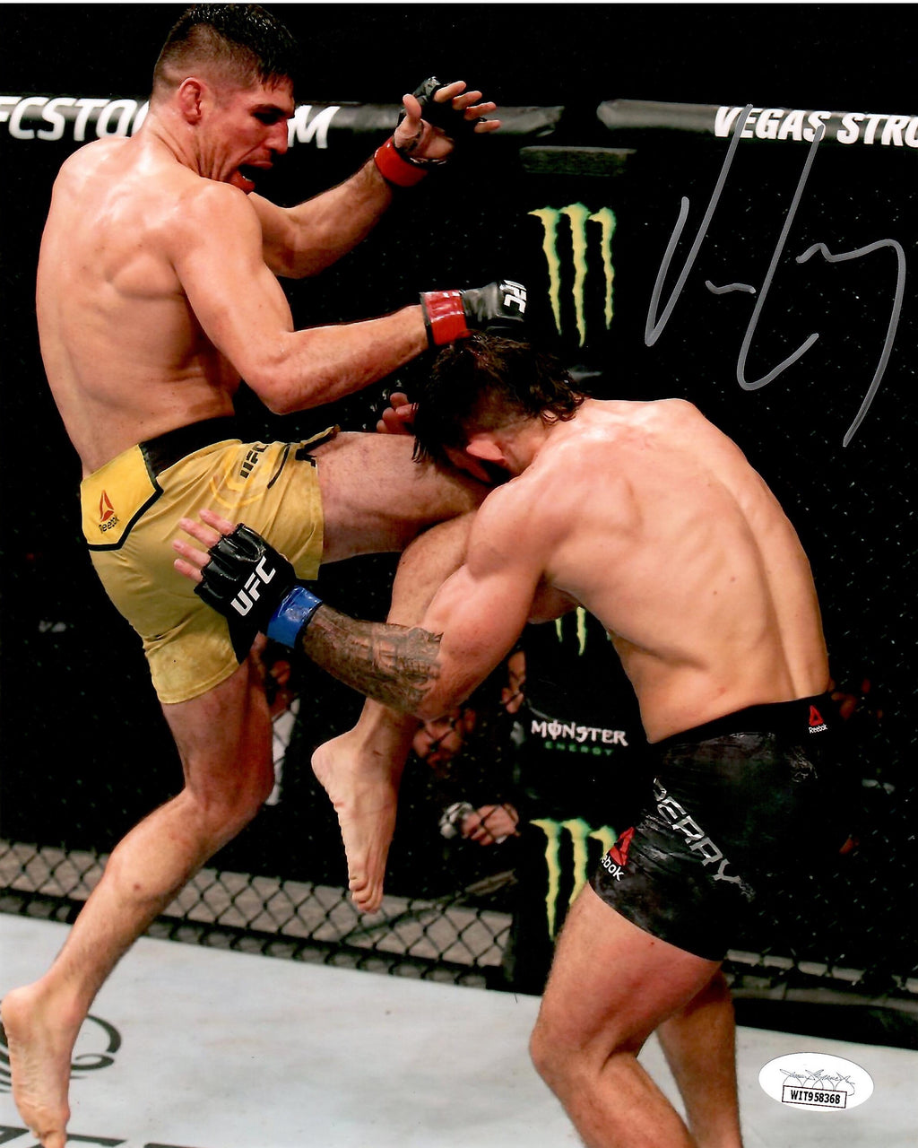 Vincente Luque autographed signed UFC 8x10 photo JSA COA Witness