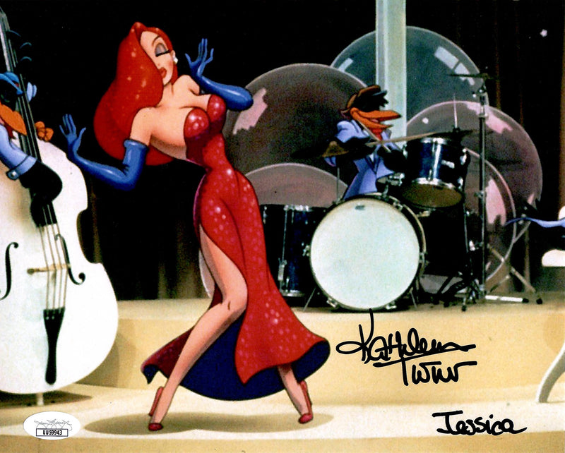 Kathleen Turner auto signed inscribed 8x10 photo Who Framed Roger Rabbit JSA COA