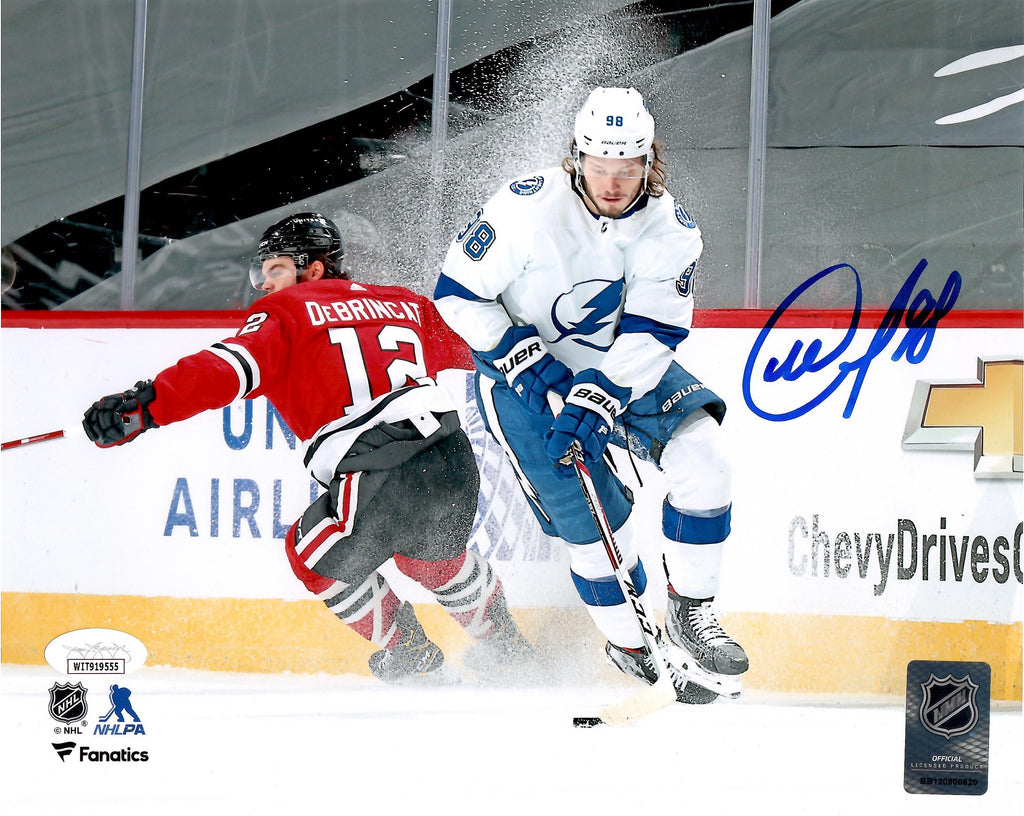 Mikhail Sergachev autographed signed 8x10 photo NHL Tampa Bay Lightning JSA COA