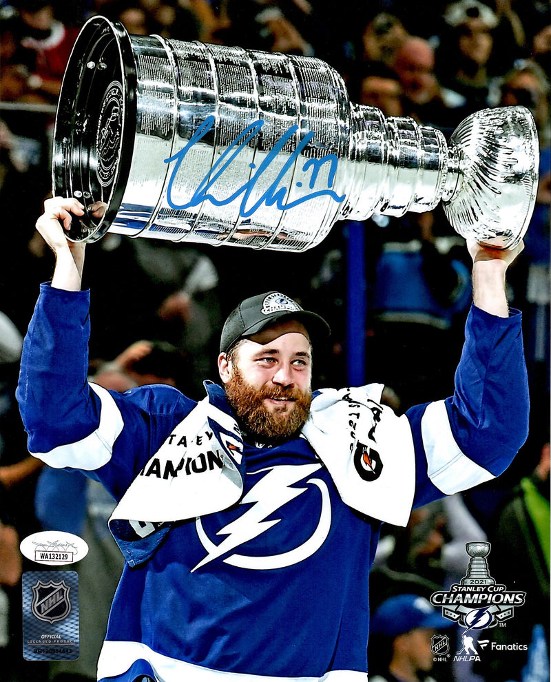 Victor Hedman autographed signed 8x10 photo NHL Tampa Bay Lightning JSA COA