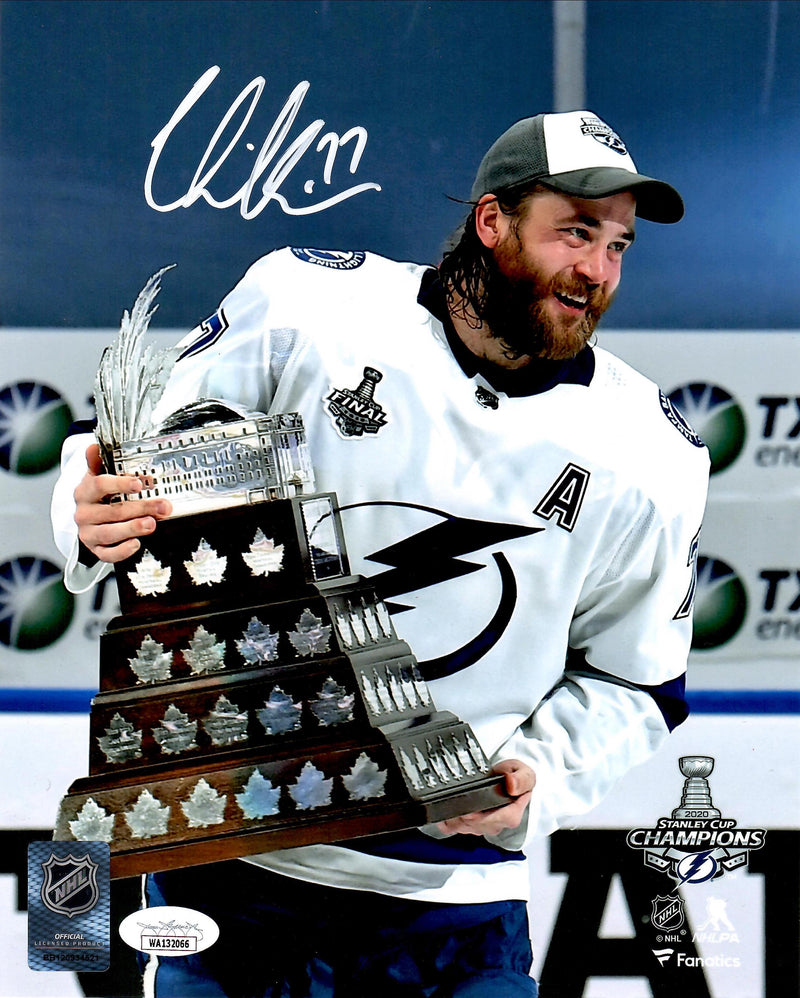 Victor Hedman autographed signed 8x10 photo NHL Tampa Bay Lightning JSA COA