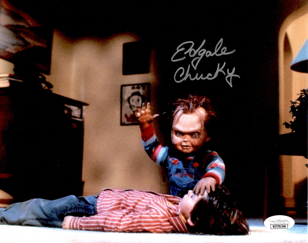 Ed Gale autographed signed inscribed 8x10 photo Chucky JSA COA Child's Play