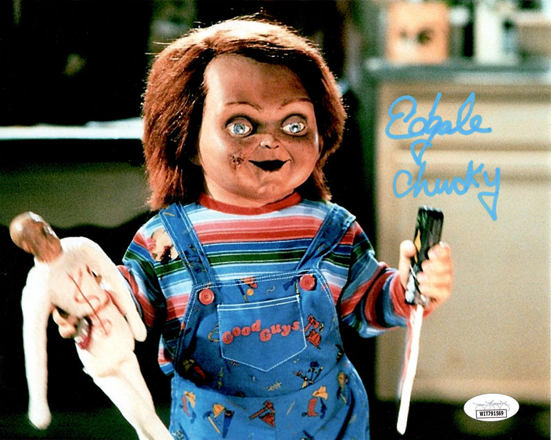 Ed Gale autographed signed inscribed 8x10 photo Chucky JSA COA Child's Play