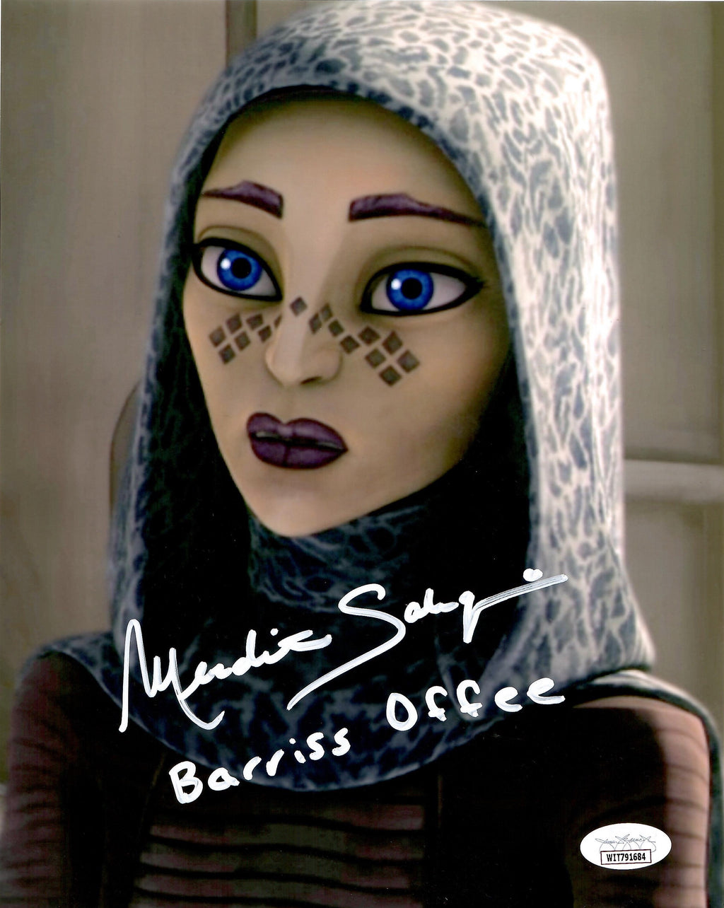 Meredith Salenger signed inscribed 8x10 photo Star Wars: The Clone Wars JSA COA