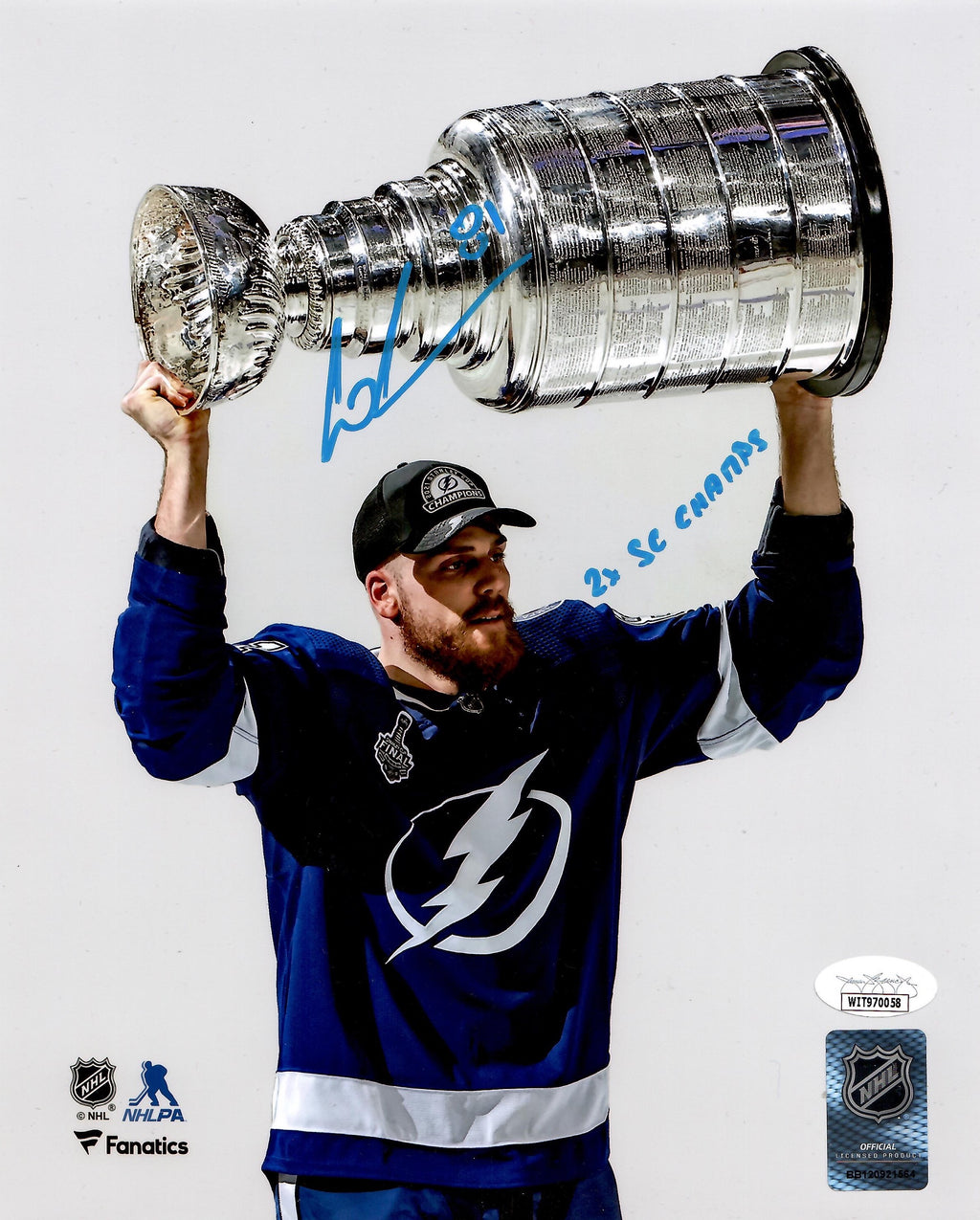 Erik Cernak autographed signed inscribed 8x10 photo NHL Tampa Bay Lightning JSA