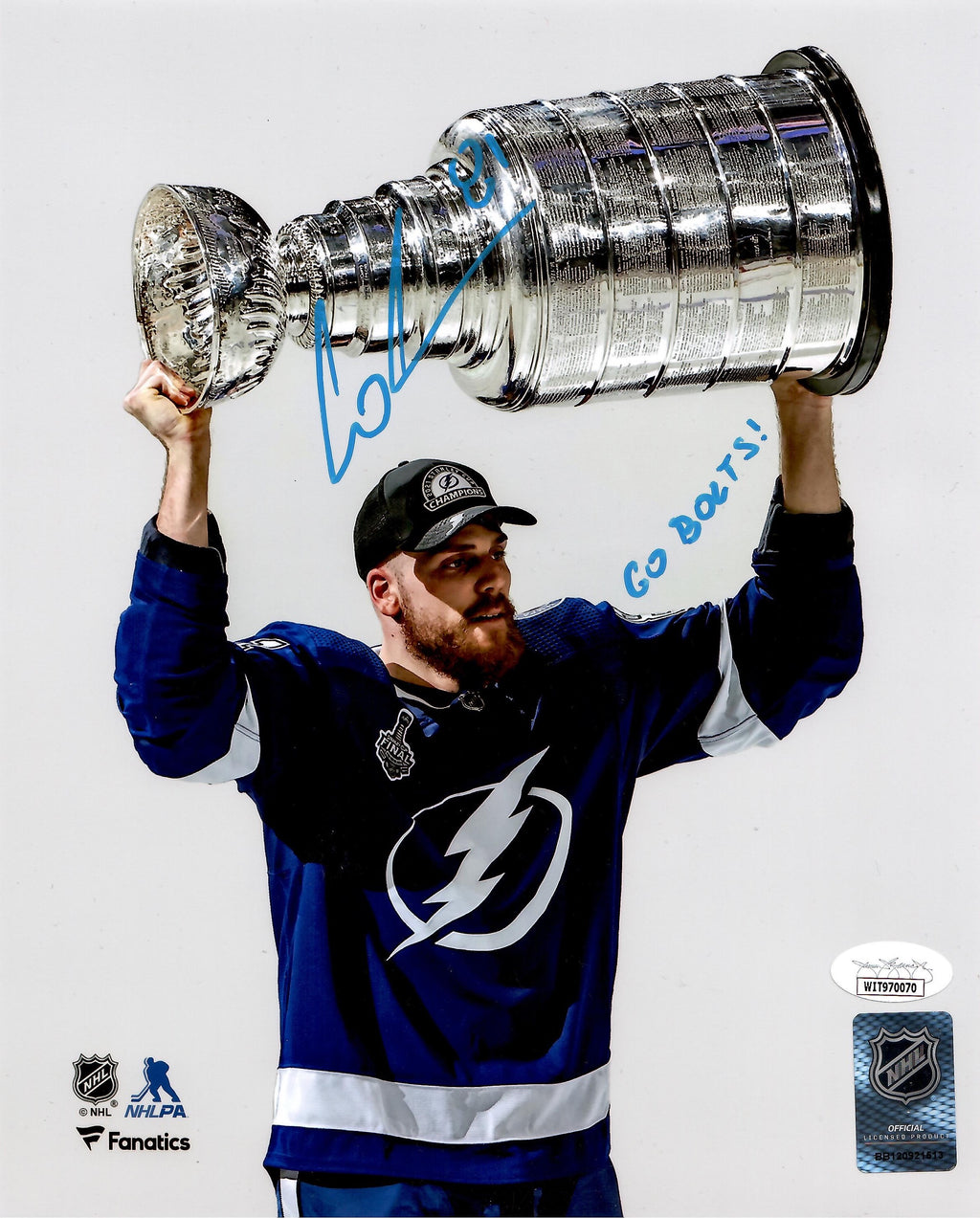 Erik Cernak autographed signed inscribed 8x10 photo NHL Tampa Bay Lightning JSA