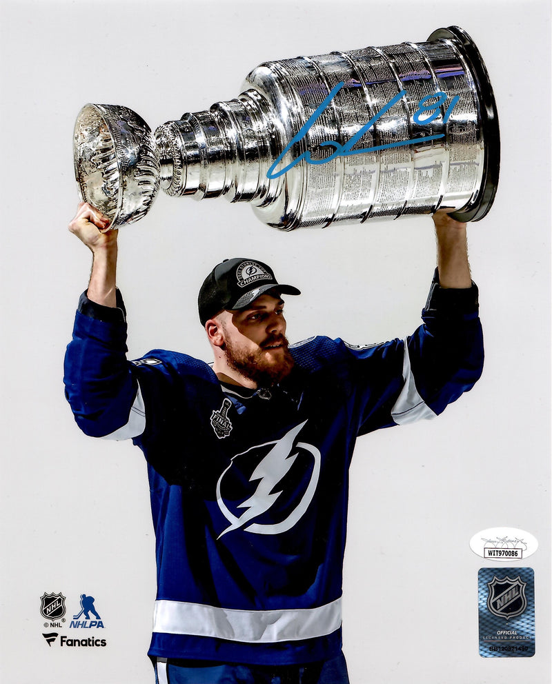 Erik Cernak autographed signed 8x10 photo NHL Tampa Bay Lightning JSA COA