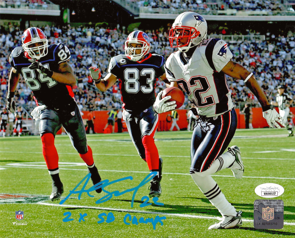 Asante Samuel Sr. autograph signed inscribed 8x10 photo New England Patriots JSA