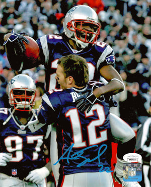 Asante Samuel Sr. autographed signed 8x10 photo NFL New England Patriots JSA COA Tom Brady
