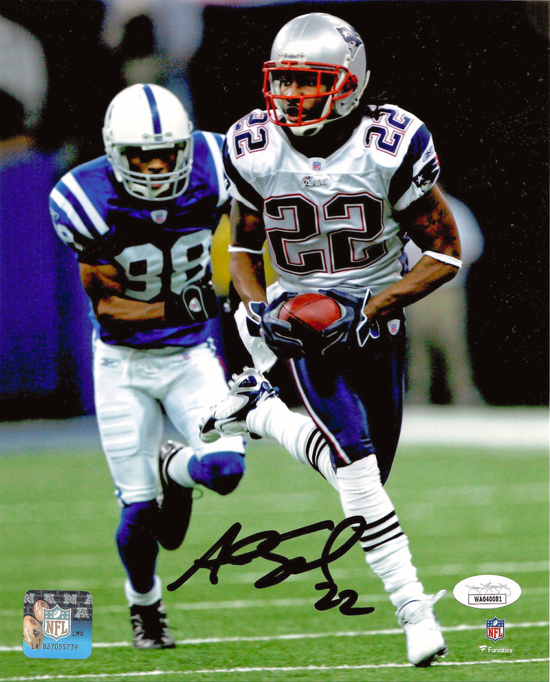 Asante Samuel Sr. autographed signed 8x10 photo NFL New England Patriots JSA COA