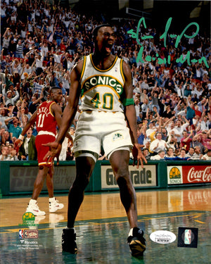 Shawn Kemp autographed signed inscribed 8x10 photo Seattle Supersonics JSA COA