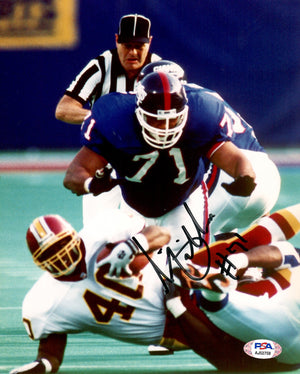 Stacey Dillard autographed signed 8x10 photo NFL New York Giants PSA COA