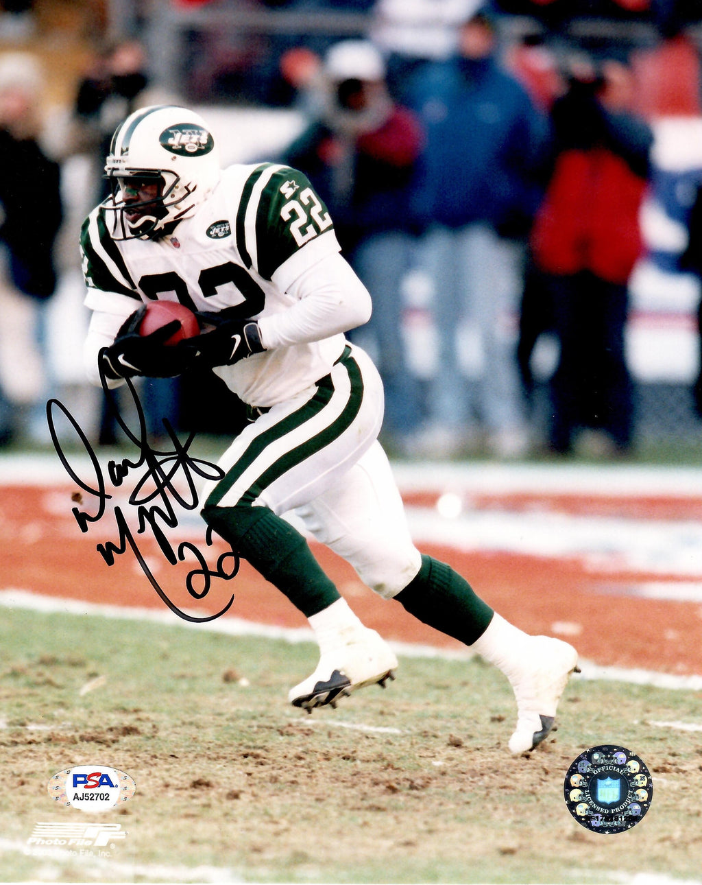 Dave Meggett autographed signed 8x10 photo NFL New York Jets PSA COA