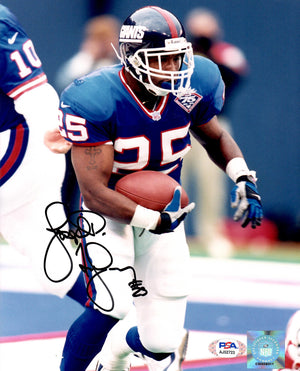Joe Montgomery autographed signed 8x10 photo NFL New York Giants PSA COA