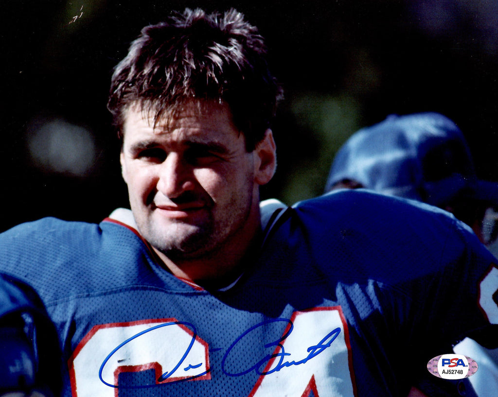 Jim Burt autographed signed 8x10 photo NFL New York Giants PSA COA