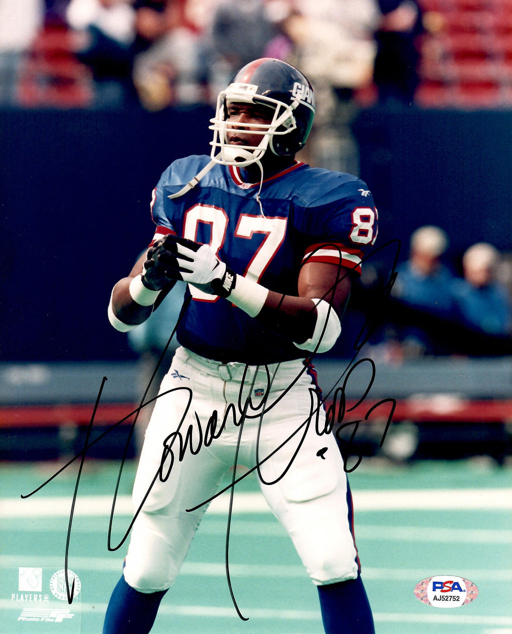 Howard Cross autographed signed 8x10 photo NFL New York Giants PSA COA