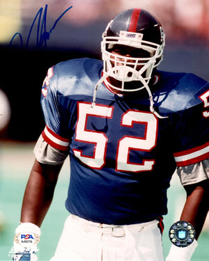 Pepper Johnson autographed signed 8x10 photo NFL New York Giants PSA COA