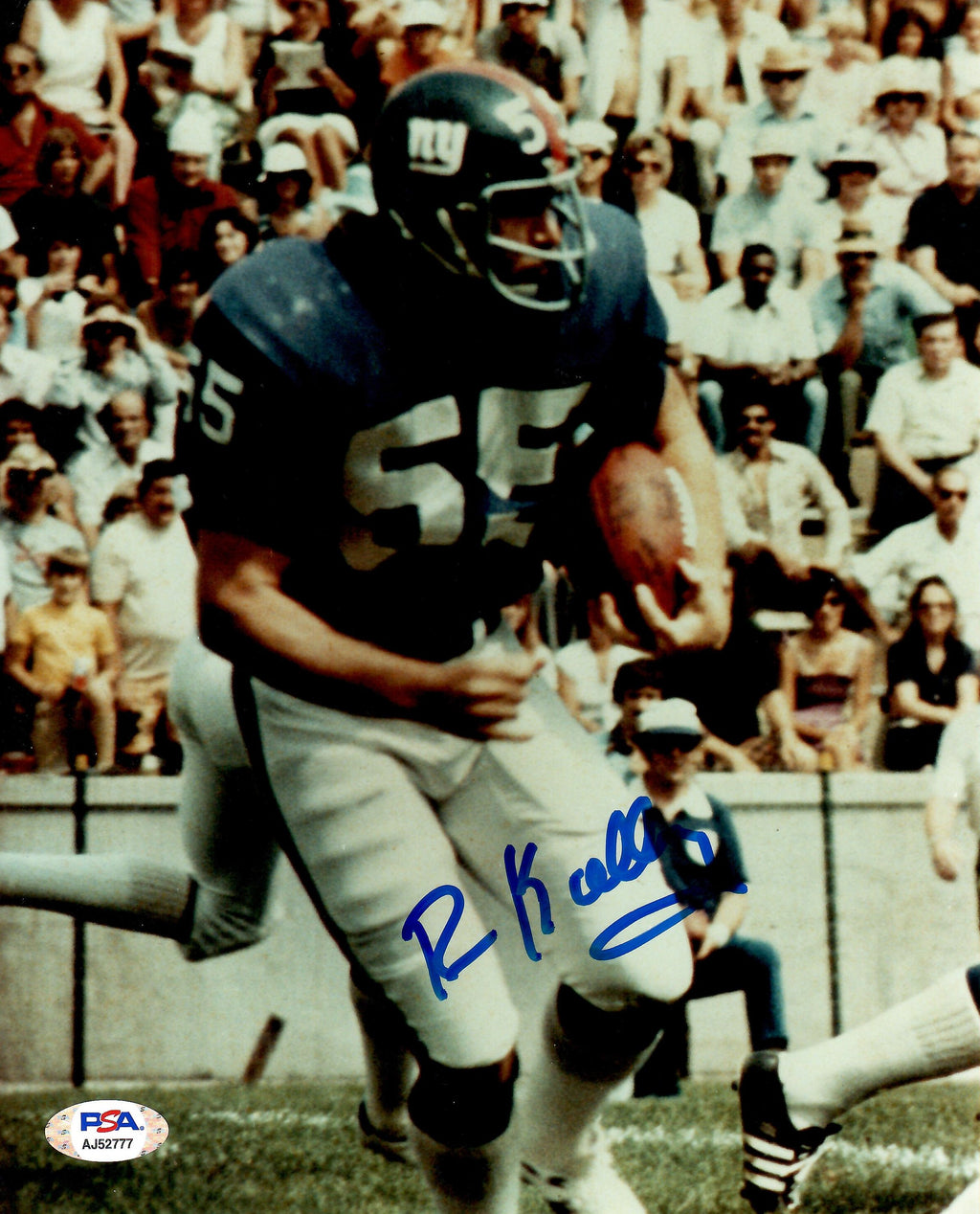 Brian Kelley autographed signed 8x10 photo NFL New York Giants PSA COA