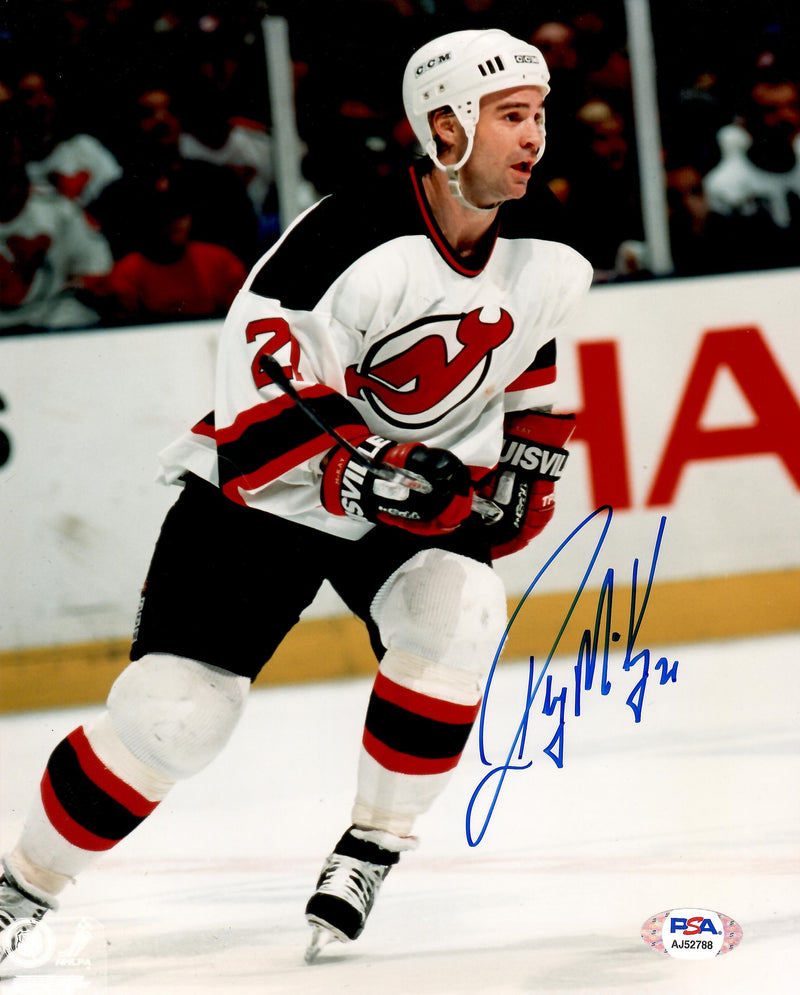 Randy McKay autographed signed 8x10 photo NHL New Jersey Devils PSA COA