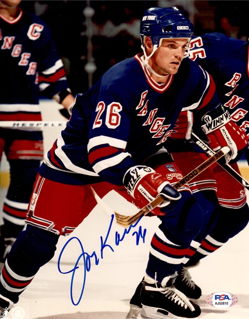 Joe Kocur autographed signed 8x10 photo NHL New York Rangers PSA COA