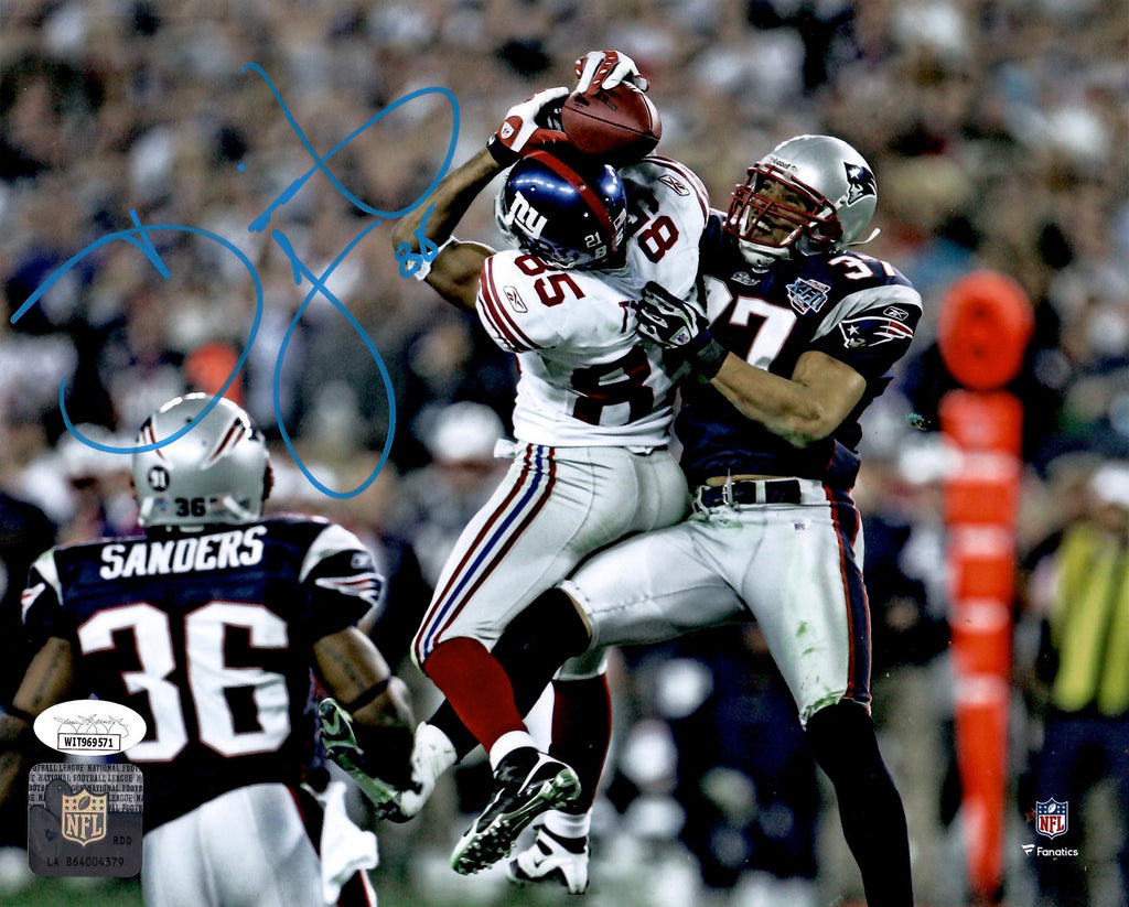 David Tyree autographed signed 8x10 photo NFL New York Giants JSA COA The Catch