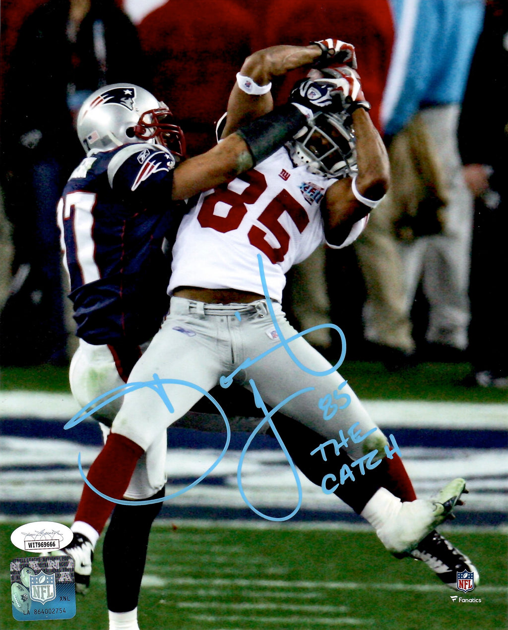 David Tyree autographed signed inscribed 8x10 photo NFL New York Giants JSA COA