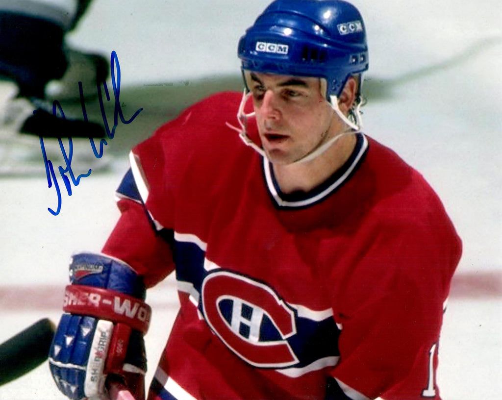 John LeClair autographed signed 8x10 photo NHL Montreal Canadiens COA Flyers
