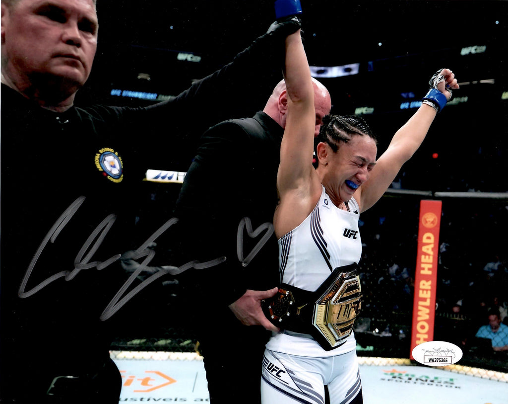 Carla Esparza autographed signed 8x10 photo UFC MMA JSA COA Rose Namajunas