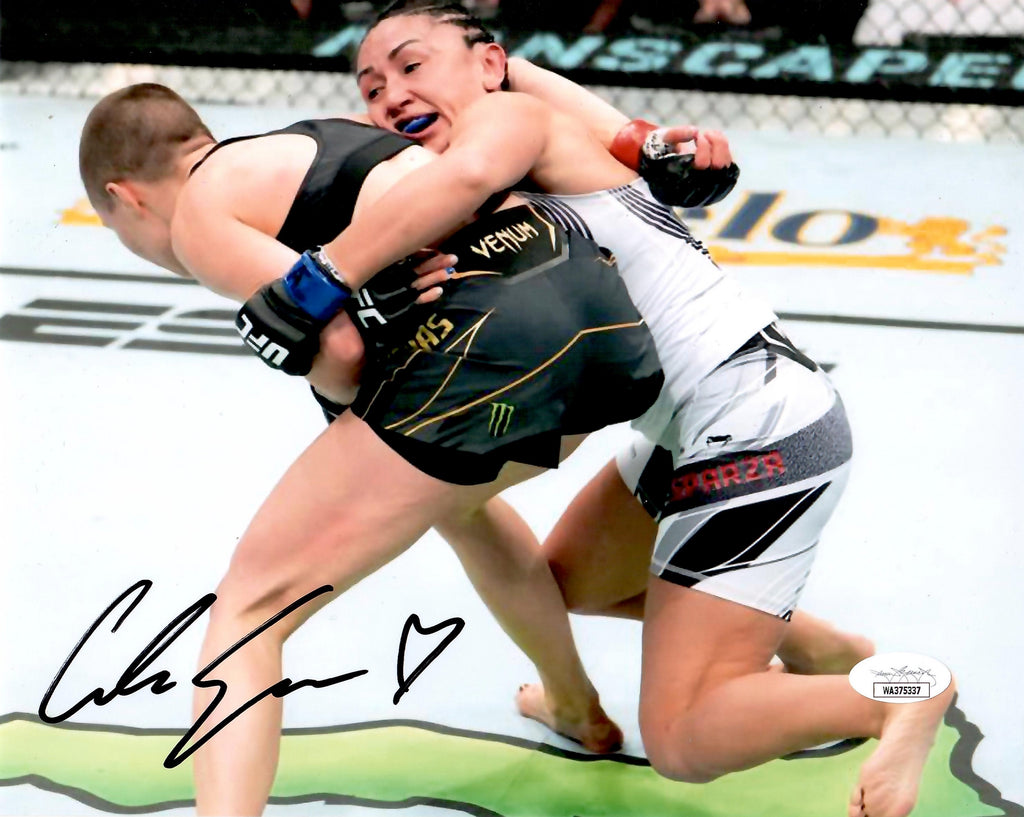 Carla Esparza autographed signed 8x10 photo UFC MMA JSA COA Rose Namajunas