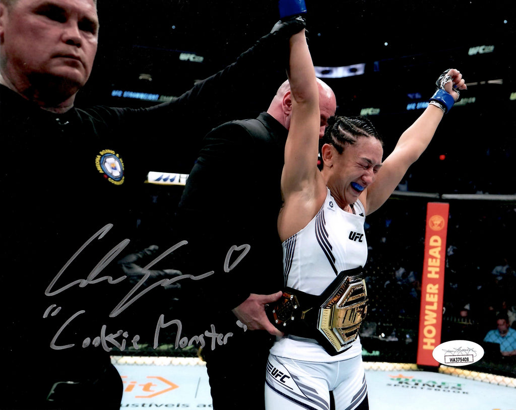Carla Esparza signed inscribed 8x10 photo UFC MMA JSA COA Rose Namajunas