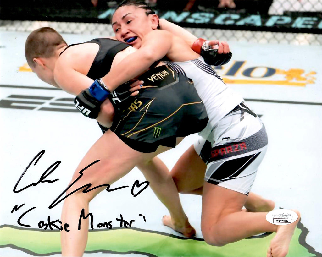 Carla Esparza signed inscribed 8x10 photo UFC MMA JSA COA Rose Namajunas