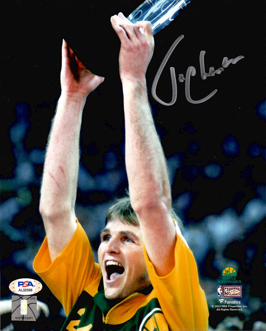 Tom Chambers autographed signed 8x10 photo NBA Seattle SuperSonics PSA COA Suns