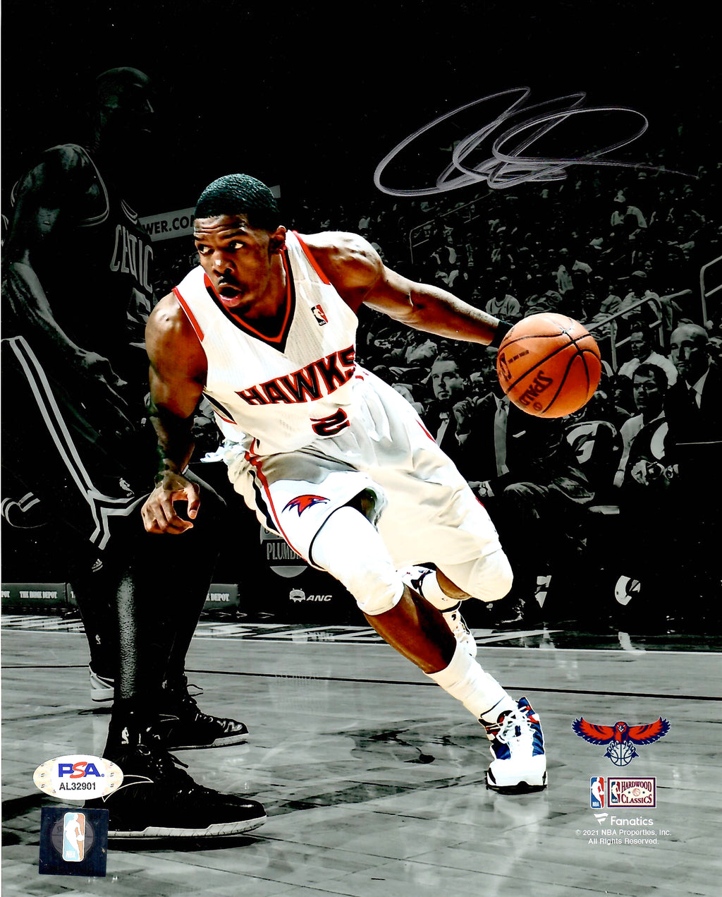 Joe Johnson autographed signed 8x10 photo NBA Atlanta Hawks PSA Brooklyn Nets