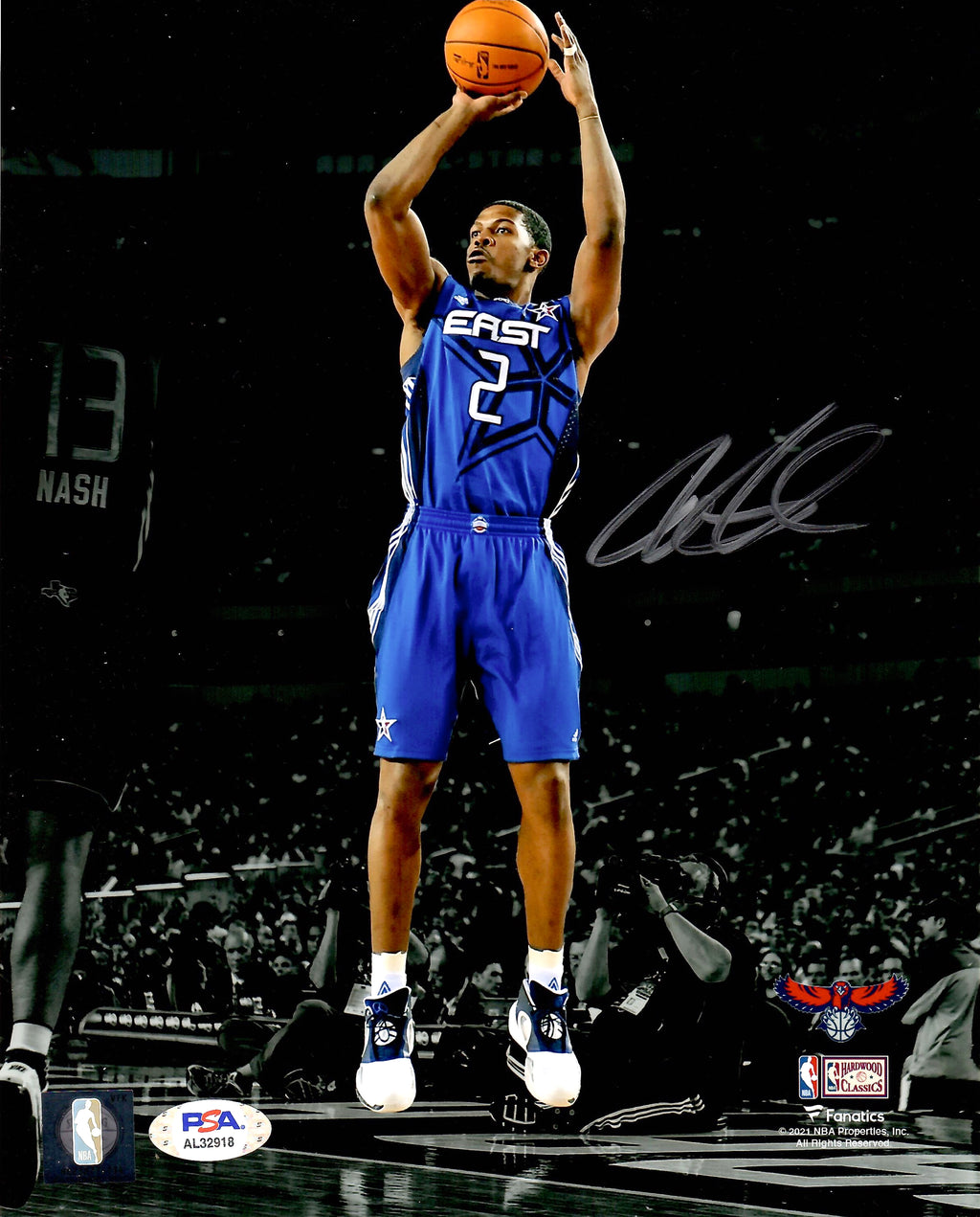 Joe Johnson autographed signed jersey NBA Atlanta Hawks PSA COA Brooklyn  Nets