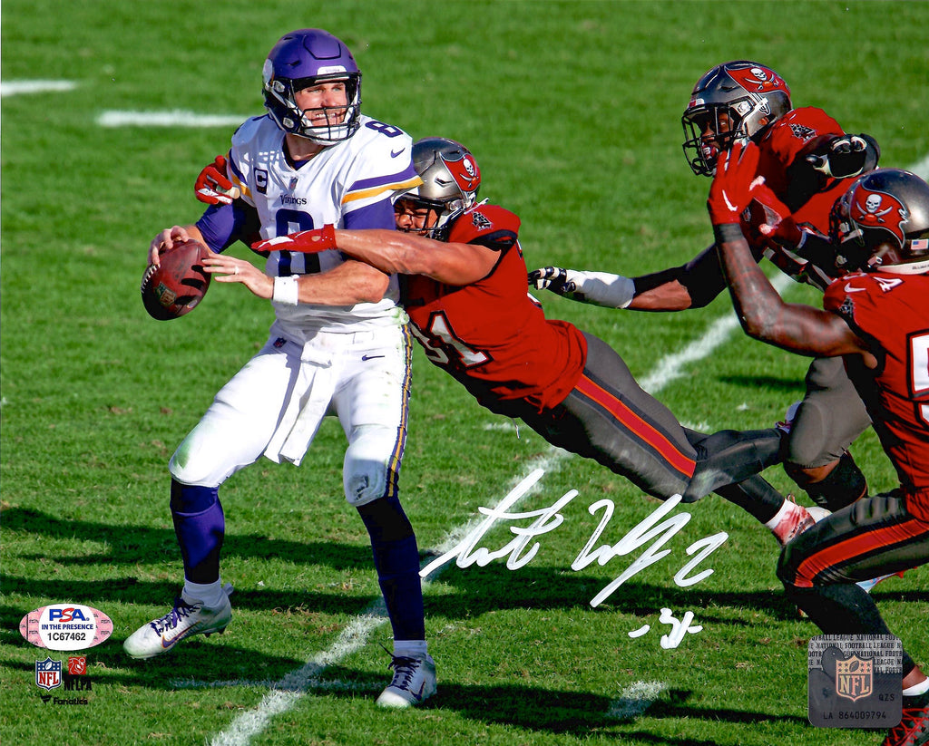 Antoine Winfield Jr. autographed signed 8x10 photo NFL Tampa Bay Buccaneers PSA