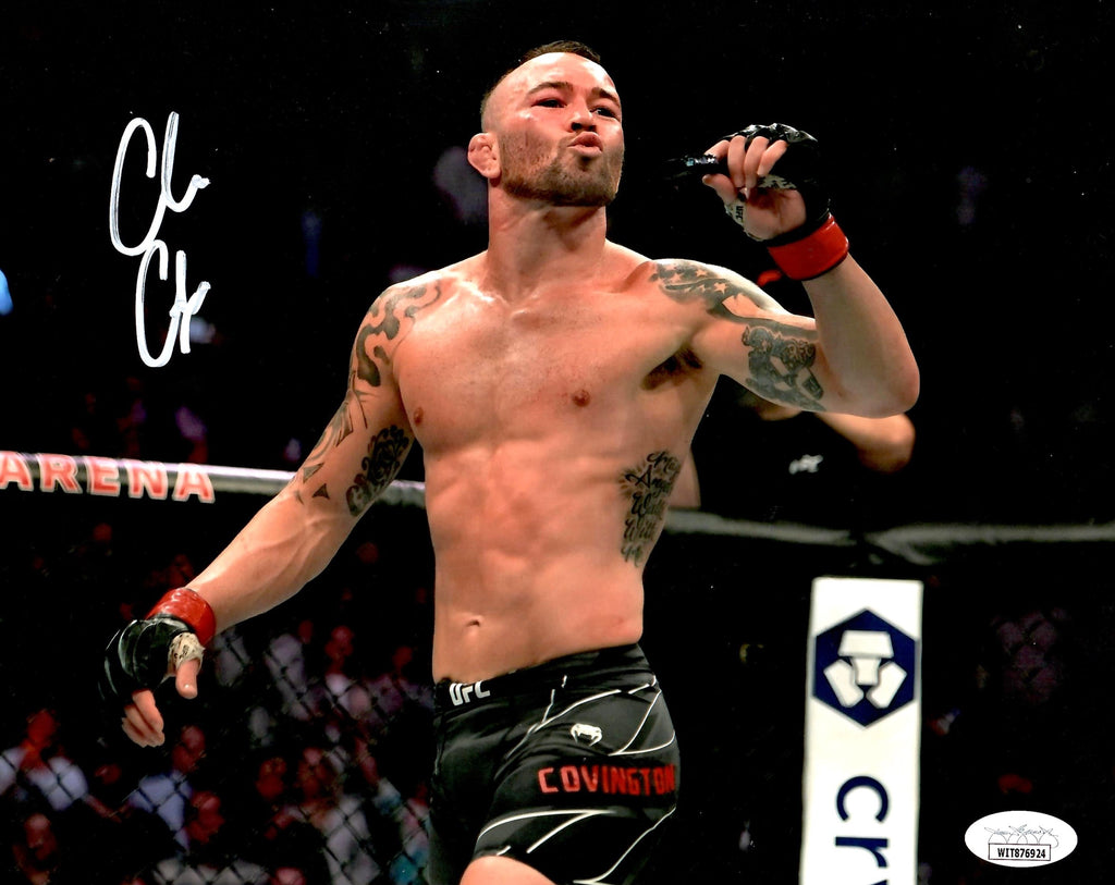 Colby Covington autographed signed 8x10 photo UFC JSA Witness Usman Masvidal