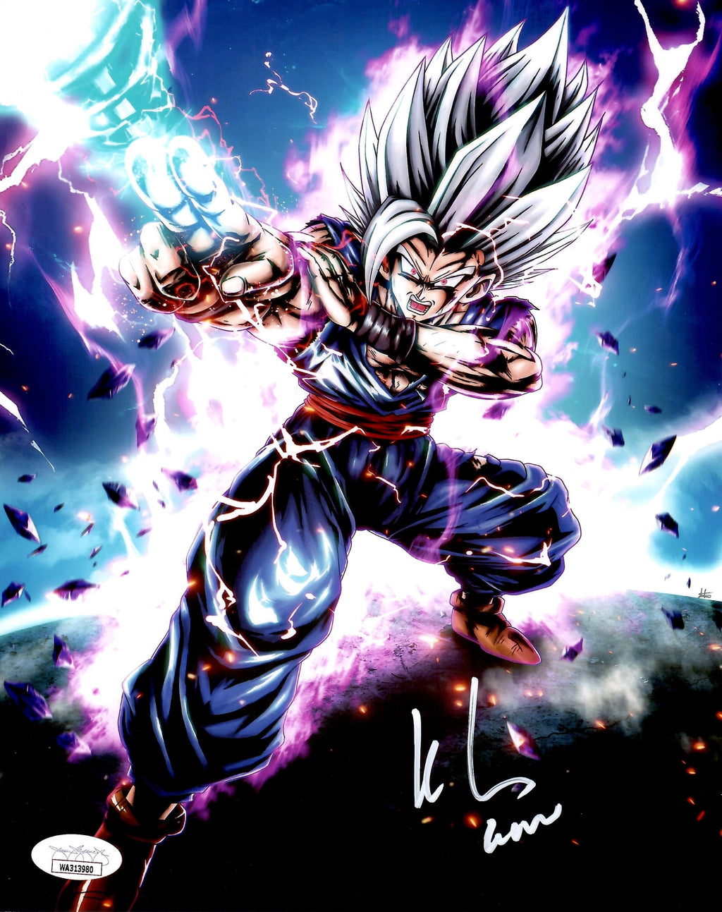 Kyle Hebert signed inscribed 8x10 photo Dragon Ball Super: Super Hero JSA Gohan