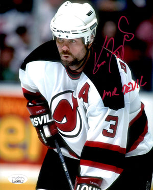 Ken Daneyko signed inscribed 8x10 photo NHL New Jersey Devils JSA COA Mr.Devil