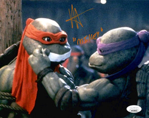 Robbie Rist autographed inscribed 8x10 photo JSA Teenage Mutant Ninja Turtles