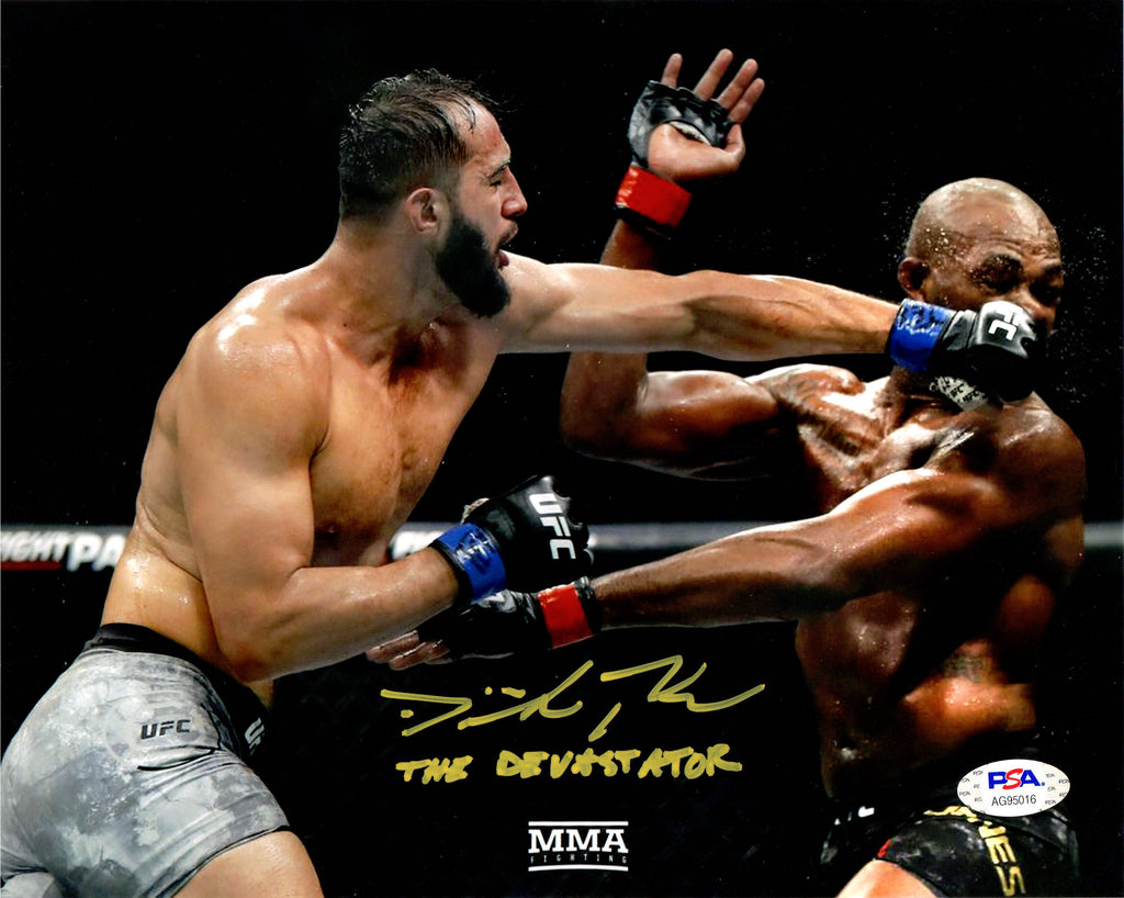 Dominick Reyes autographed signed inscribed 8x10 photo UFC The Devastator PSA - JAG Sports Marketing