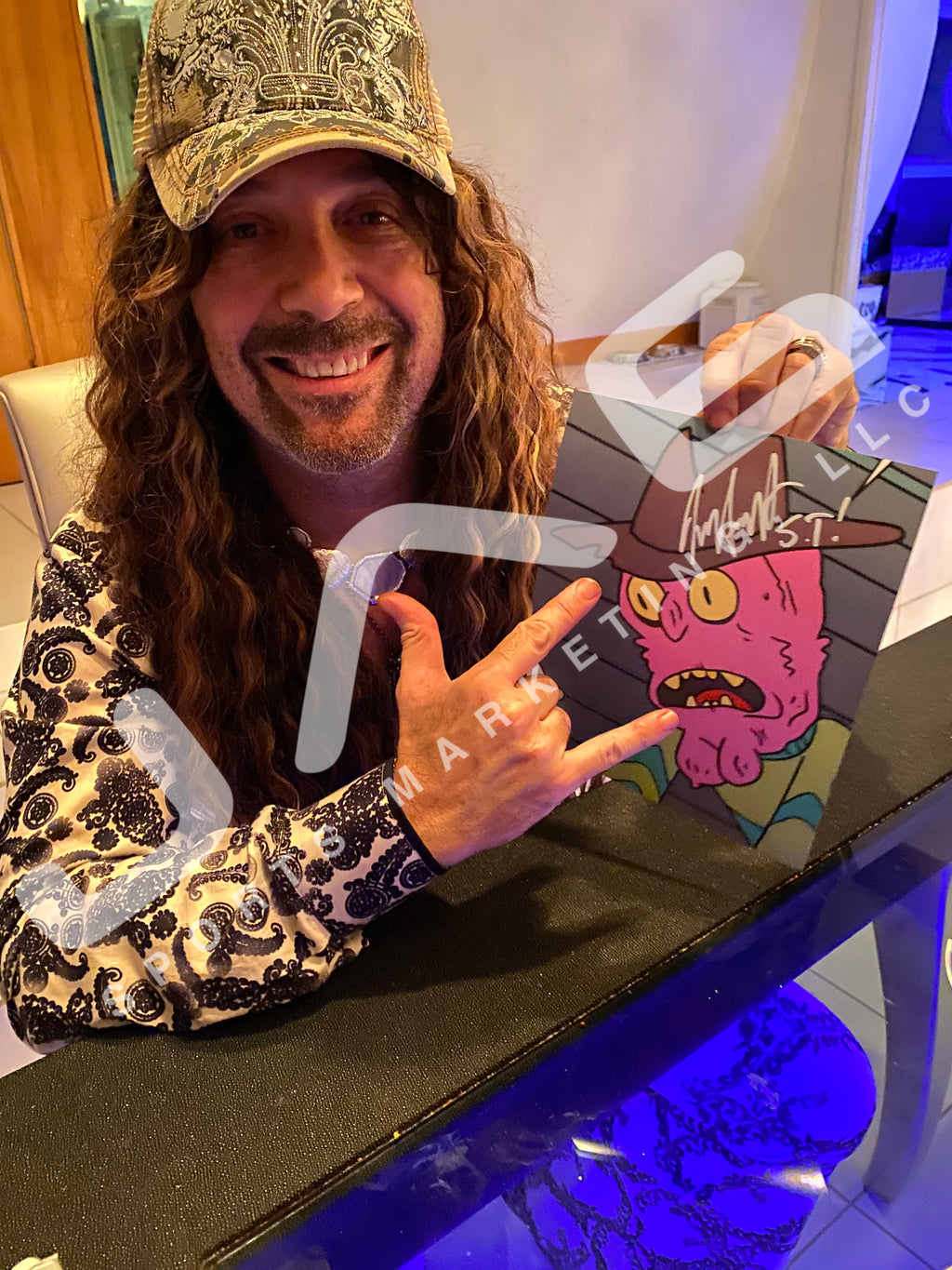 Jess Harnell Scary Terry auto signed inscribed 8x10 photo JSA COA Rick and Morty