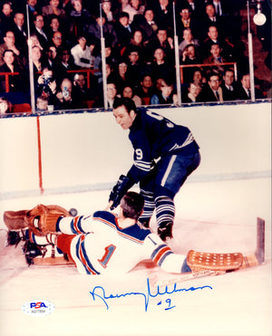 Norm Ullman autographed signed 8x10 photo NHL Toronto Maple Leaf PSA COA HOF - JAG Sports Marketing