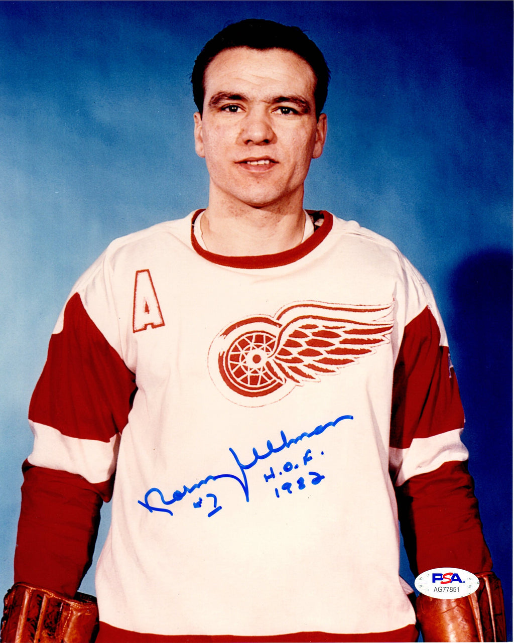 Norm Ullman autographed signed inscribed 8x10 photo NHL Detroit Red Wings PSA - JAG Sports Marketing
