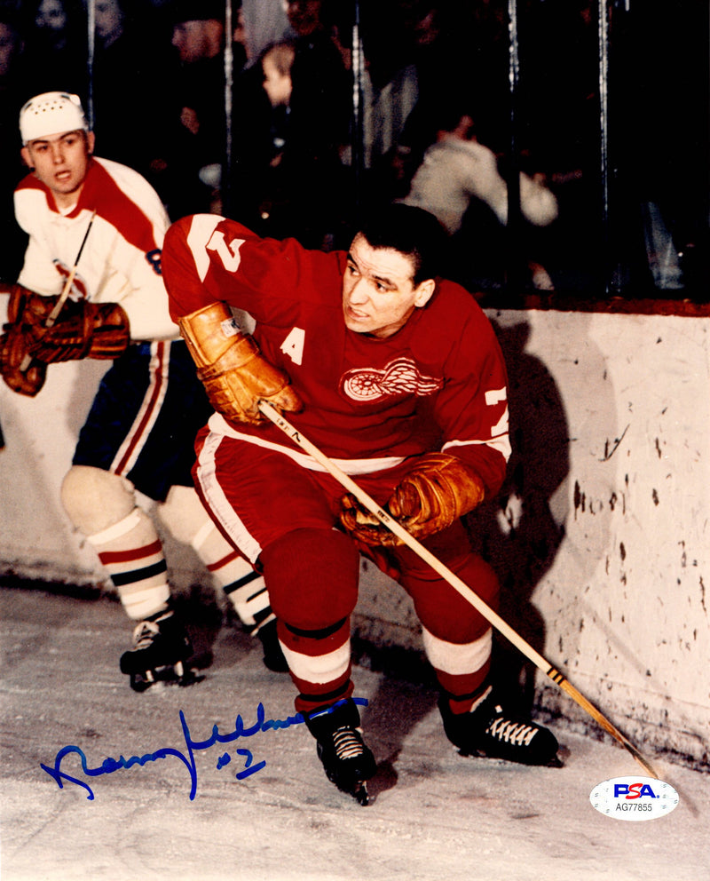 Norm Ullman autographed signed 8x10 photo NHL Detroit Red Wings PSA COA HOF - JAG Sports Marketing