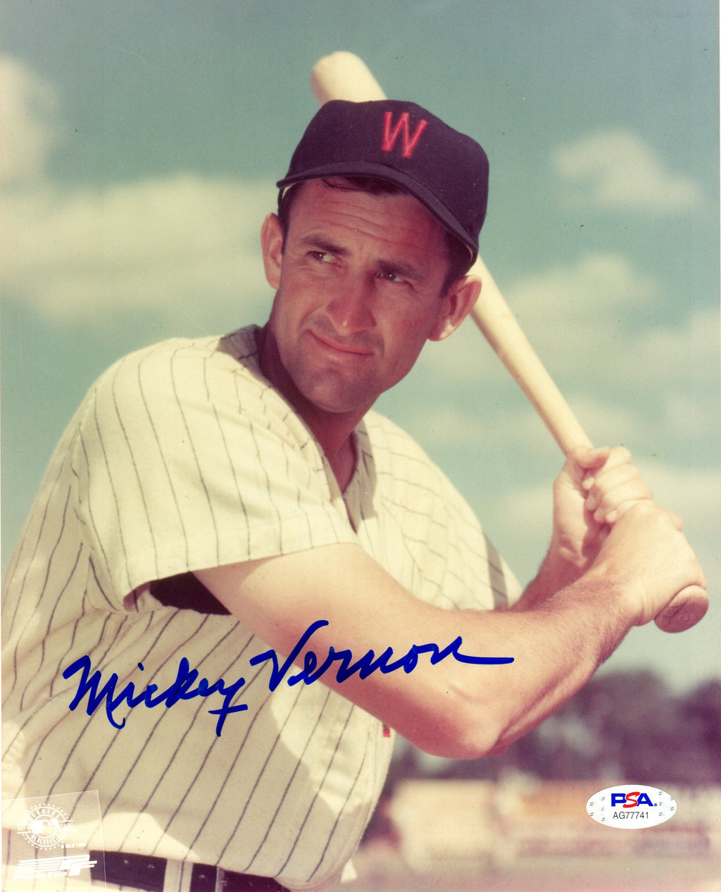 Mickey Vernon autographed signed 8x10 photo MLB Washington Senators PSA COA - JAG Sports Marketing