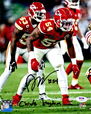 Damien Wilson autographed signed inscribed 8x10 photo Kansas City Chiefs PSA COA - JAG Sports Marketing