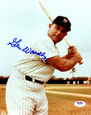 Gene Woodling autographed signed 8x10 photo MLB Washington Senators PSA COA - JAG Sports Marketing