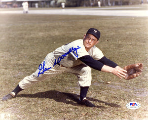 Gene Woodling autographed signed 8x10 photo MLB New York Yankees PSA COA - JAG Sports Marketing